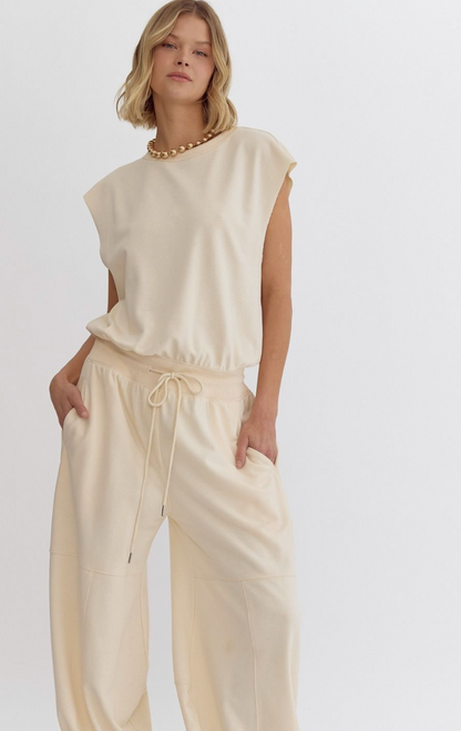 Rori Comfy Jumpsuit Cream