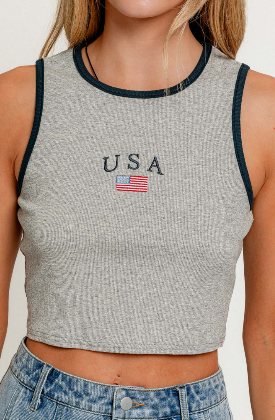 USA Flag Tank Top