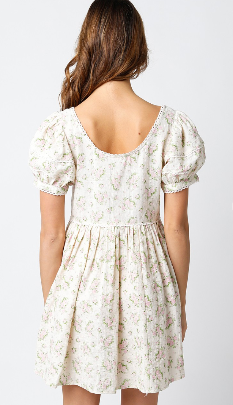 Sweet Floral Babydoll Dress