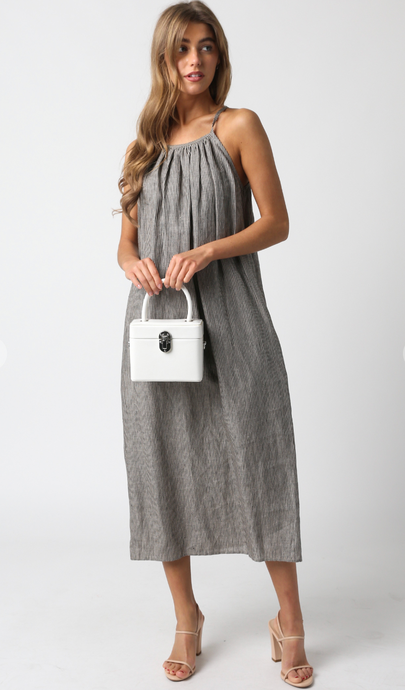 Tamryn Midi Dress Taupe