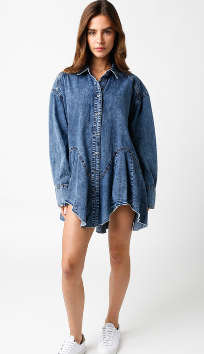 Berkley Denim Shirt Dress