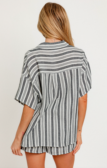 Stripe Top + Shorts Set of 2