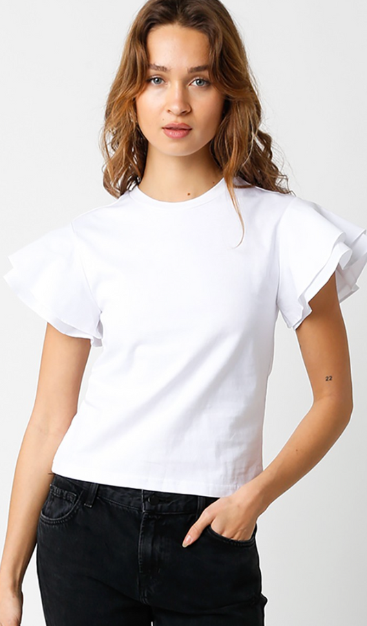 Tinley Ruffle Sleeve Top