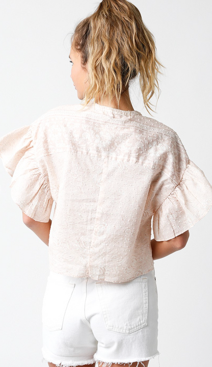 Reagan Flutter Sleeve Top