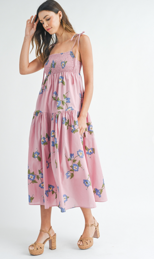 Chloe Floral Midi Dress