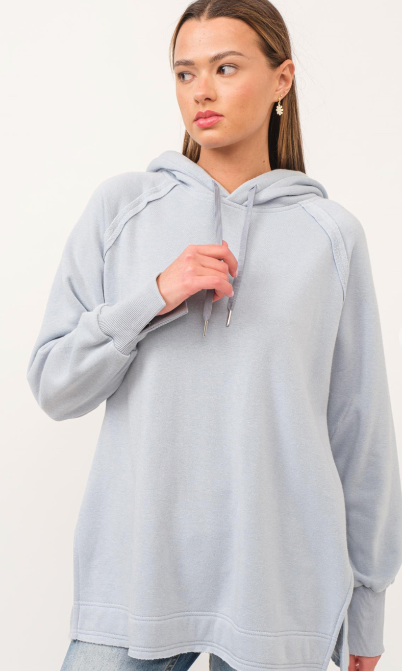 Light Blue Hoody Pullover