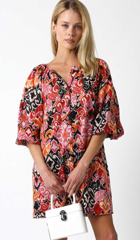 Adele Printed Tunic Dress