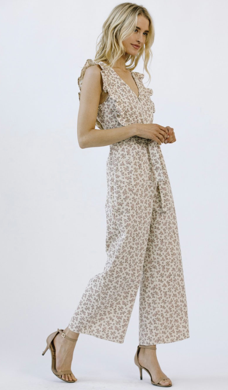 Minnie Floral Ruffle Jumpsuit