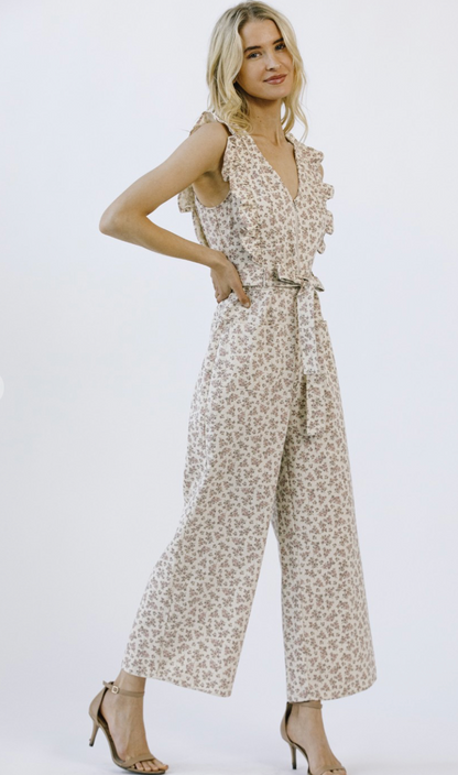 Minnie Floral Ruffle Jumpsuit