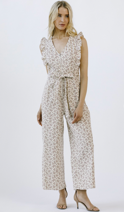 Minnie Floral Ruffle Jumpsuit