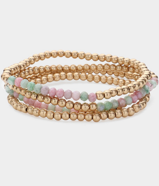 Multi Beaded Stretch Bracelets