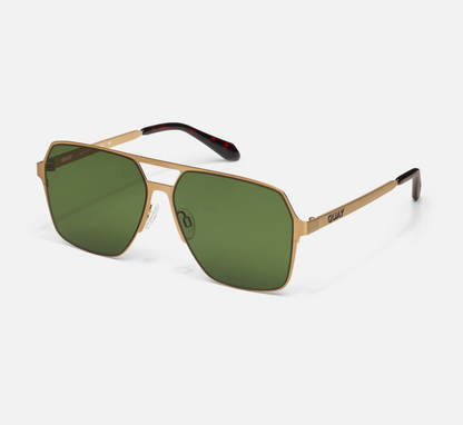 Backstage Quay Polarized Sunglasses - Brown Bronze/ Green