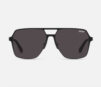 Backstage Pass Quay Polarized Sunglasses - Matte Black/ Black