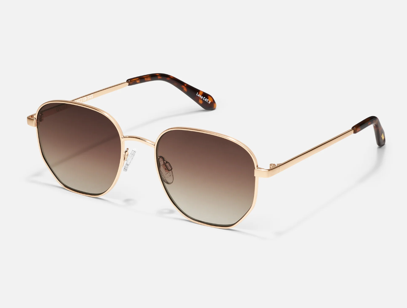 Big Time Quay Sunglasses -Gold/Smoke