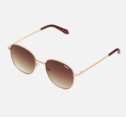 Jezabell Quay Sunglasses - Rosegold/ Brown