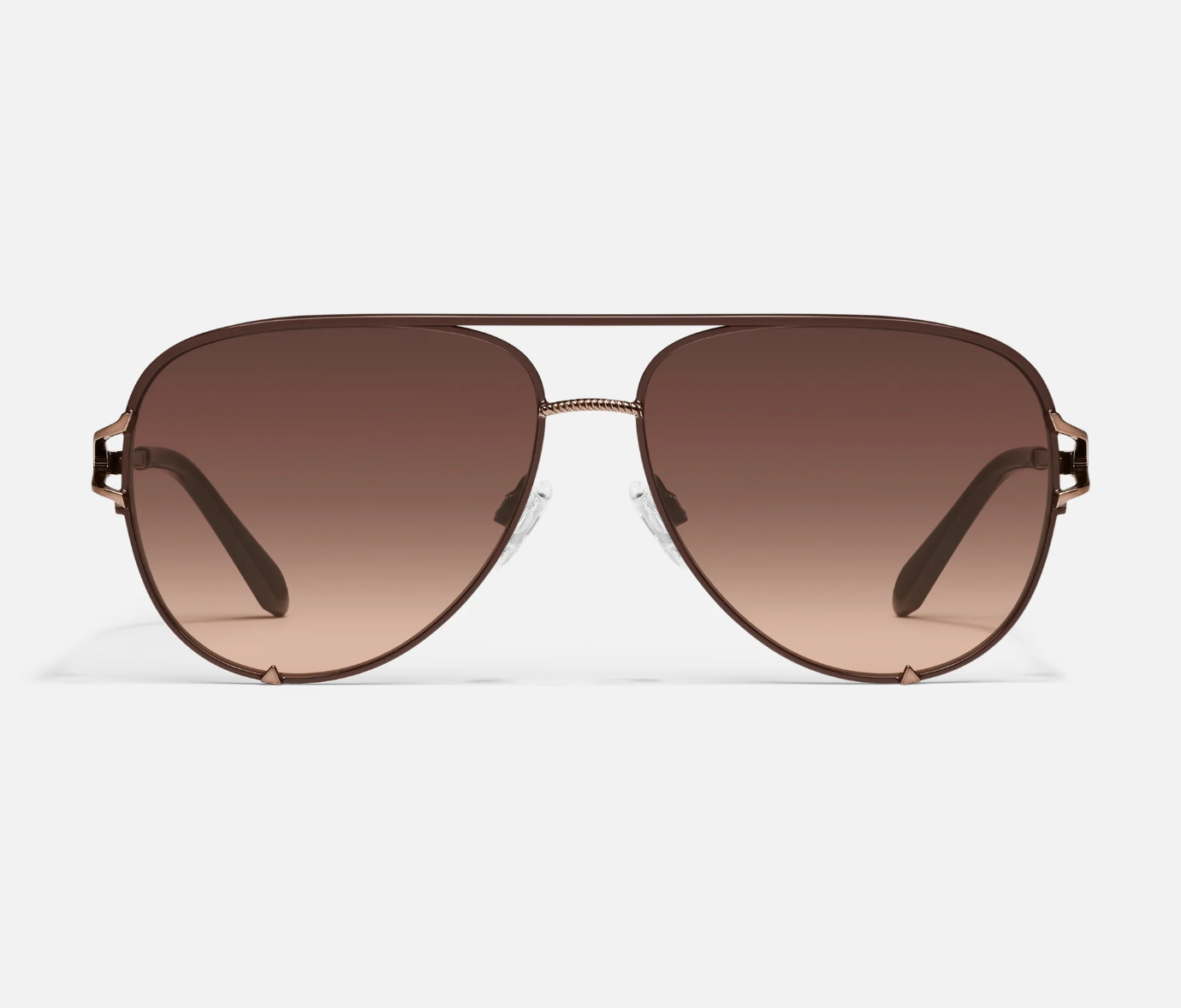 High Key Twist Quay Sunglasses - Brown