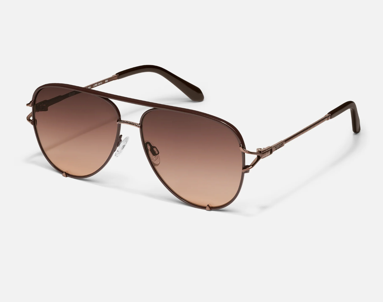 High Key Twist Quay Sunglasses - Brown