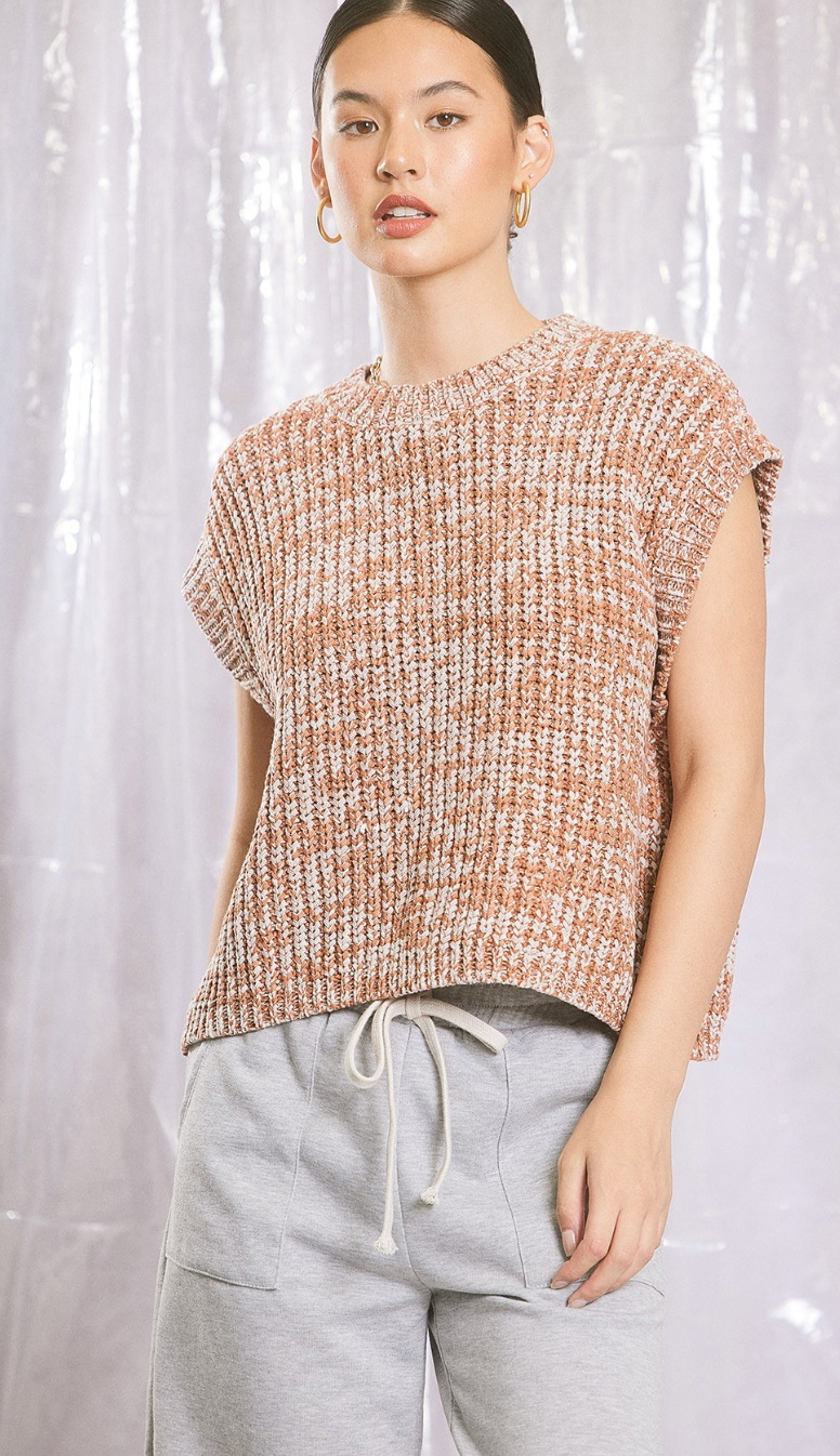 Terracotta Knit Vest