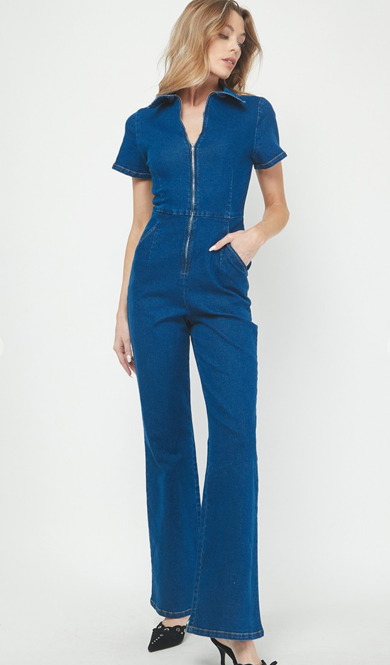 Aubrey Denim Jumpsuit