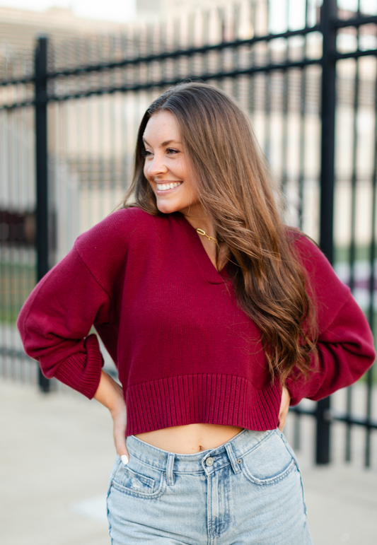 Roxy Sweater Maroon