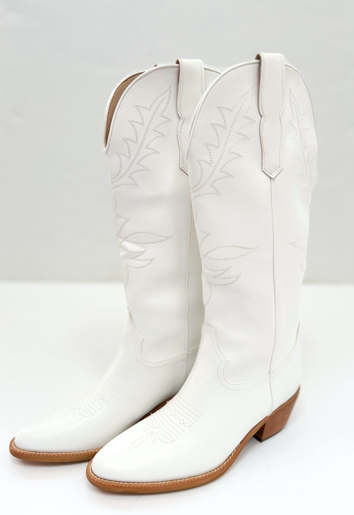 Adel White Cowboy Boots