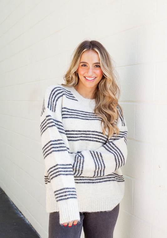 Ricky 4 Row Stripe Sweater