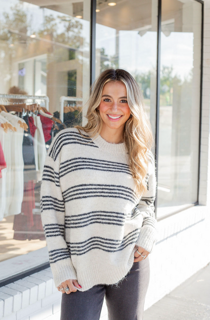 Ricky 4 Row Stripe Sweater