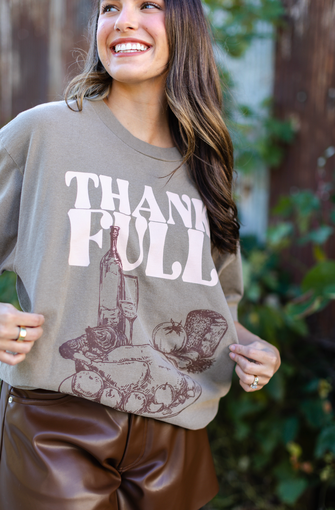 Thankful Thanksgiving Dinner T-shirt