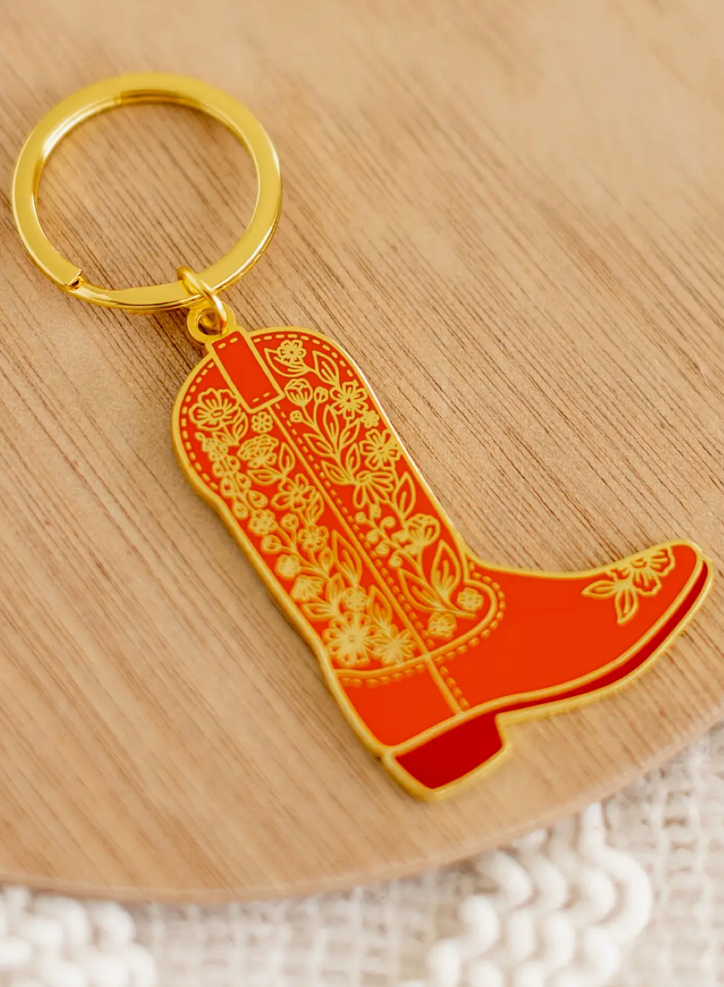 Cowboy Boot Keychain