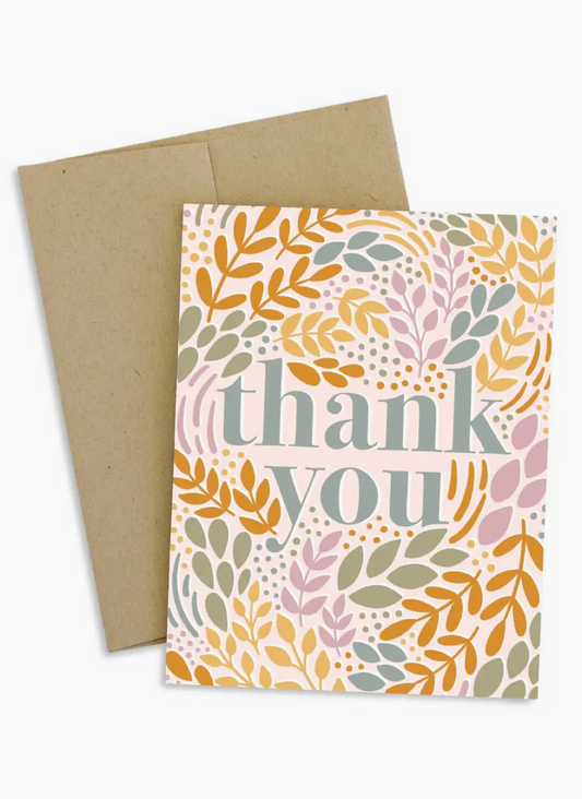 Floral Thank You Card