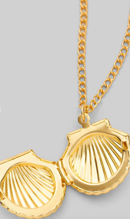 Shell Locket Necklace