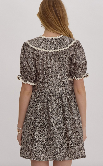 Delaney Scalloped Edge Dress