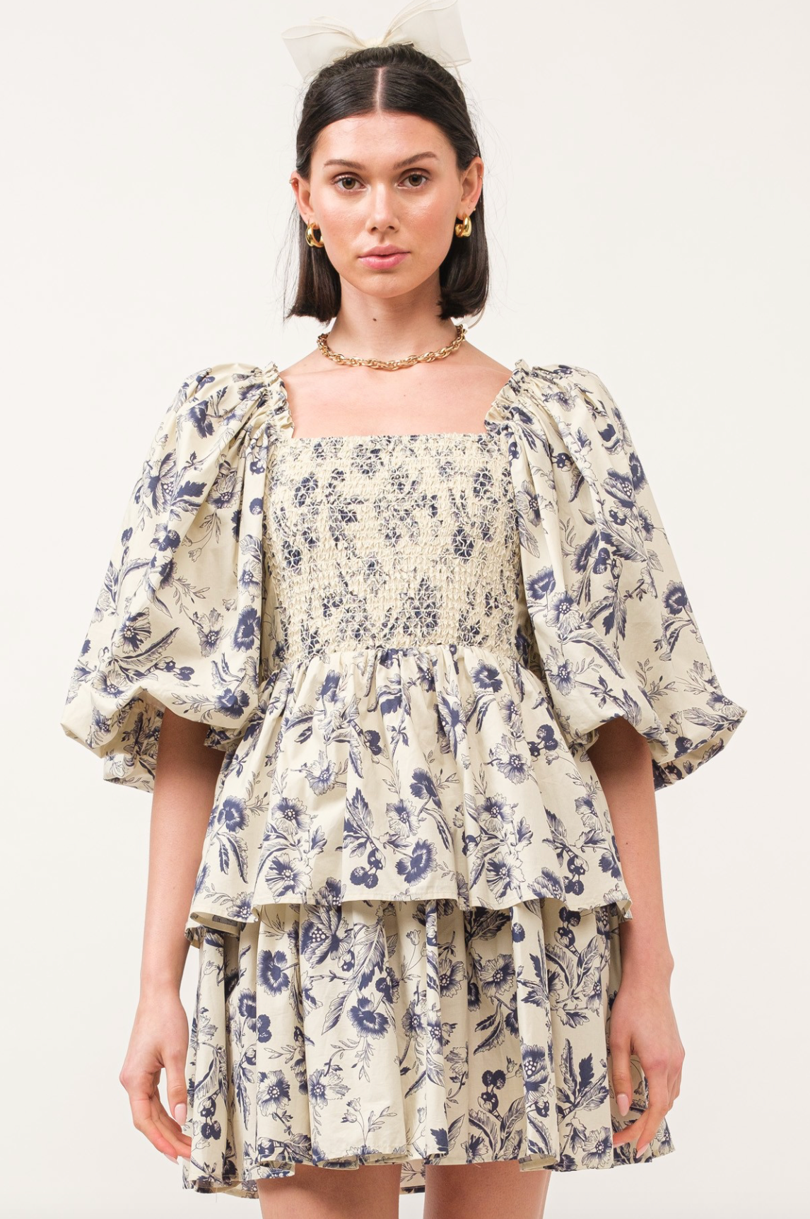 Danielle Floral Smocked Tier Dress