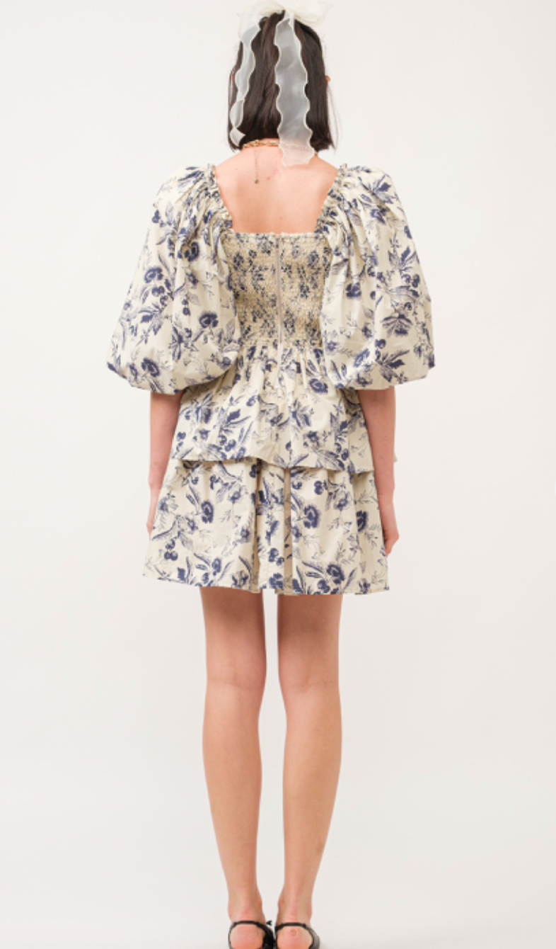 Danielle Floral Smocked Tier Dress