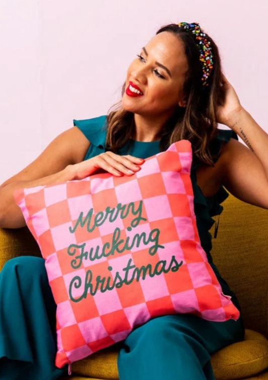 Merry F*cking Christmas Pillow