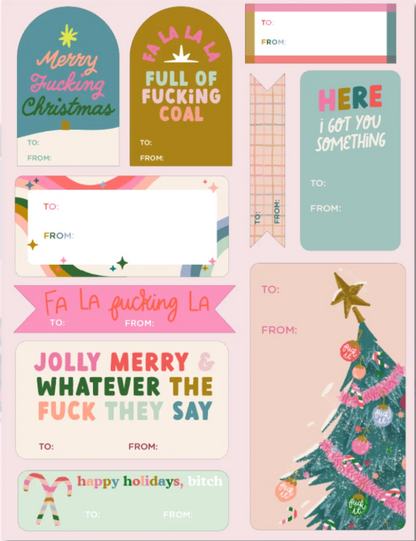 Merry F*cking Christmas Sticker Sheets