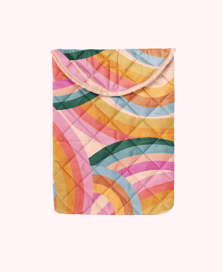 Rainbow Waves Laptop Sleeve