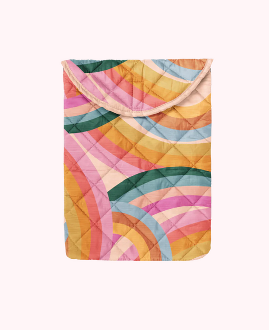 Rainbow Waves Laptop Sleeve