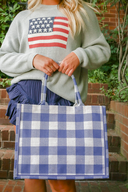 Dolly Gingham Tote Bag