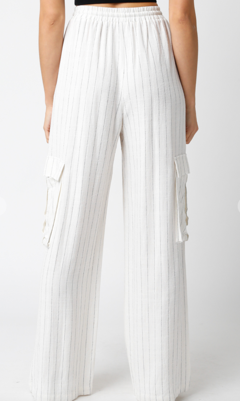 Pinstripe Baggy Lounge Pants