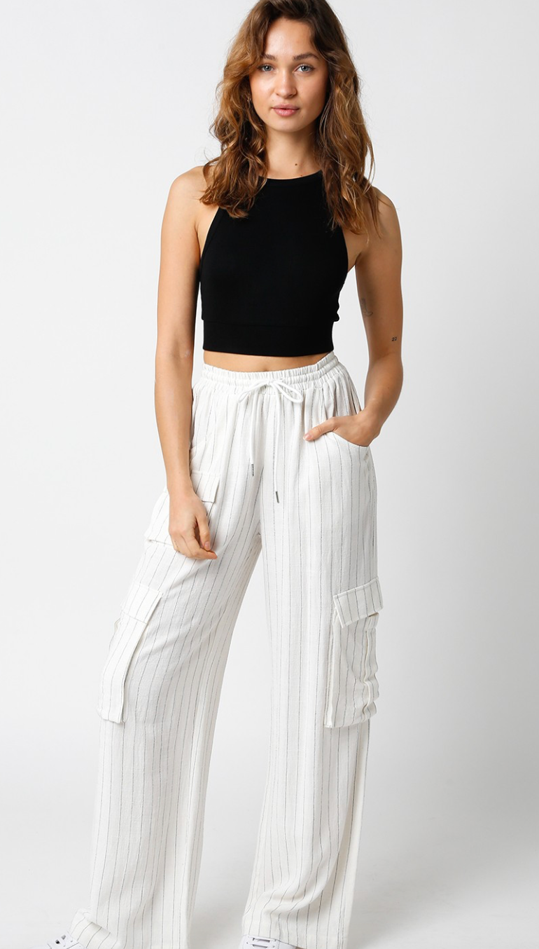 Pinstripe Baggy Lounge Pants