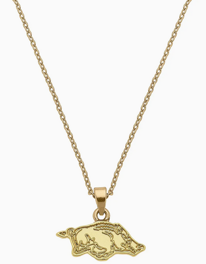 Razorback 24K Gold Plated Necklace