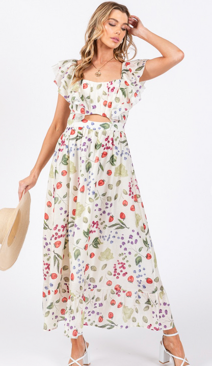 Strawberry Fields Midi Dress