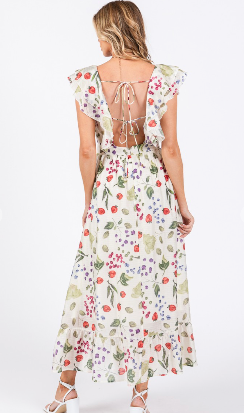 Strawberry Fields Midi Dress