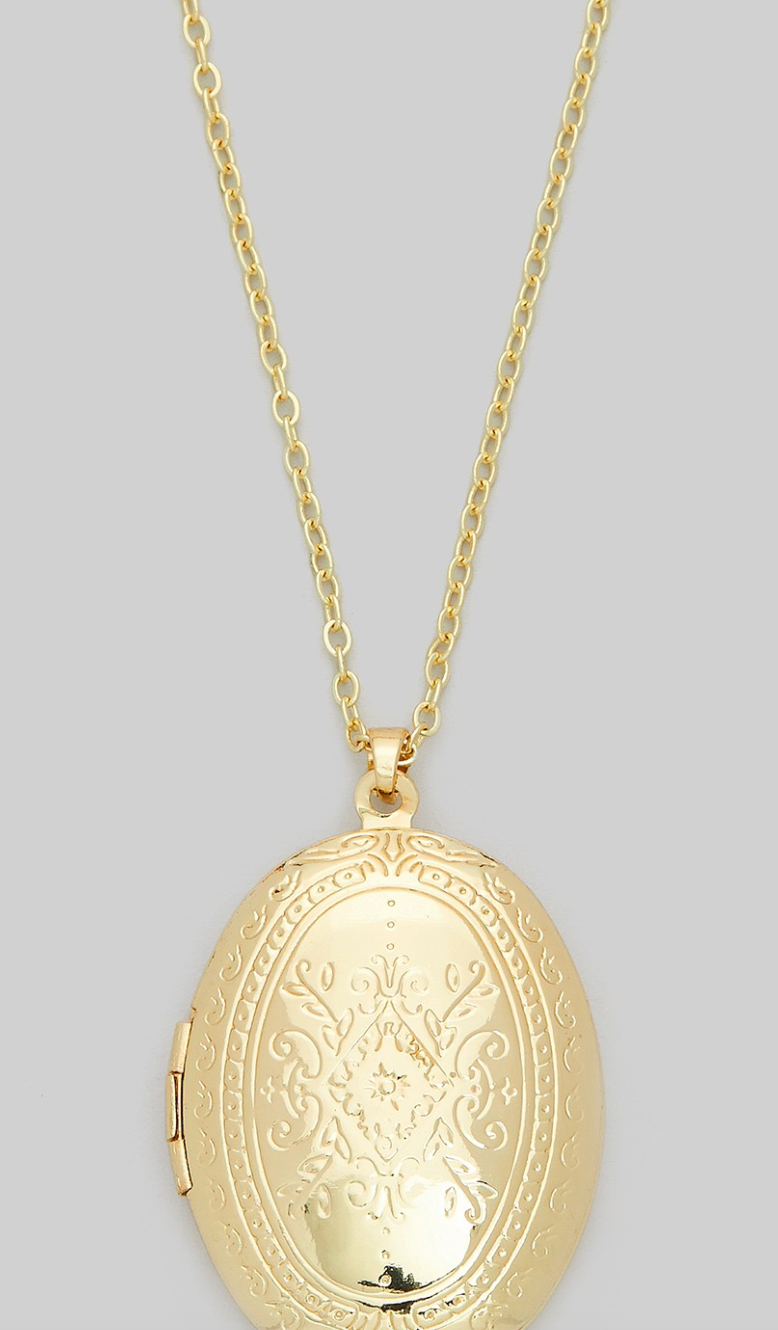 Oval Locket Necklace