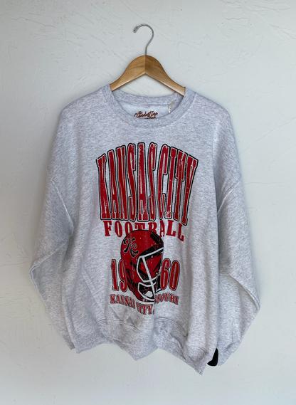 90's KC Football Oversized Sweatshirt