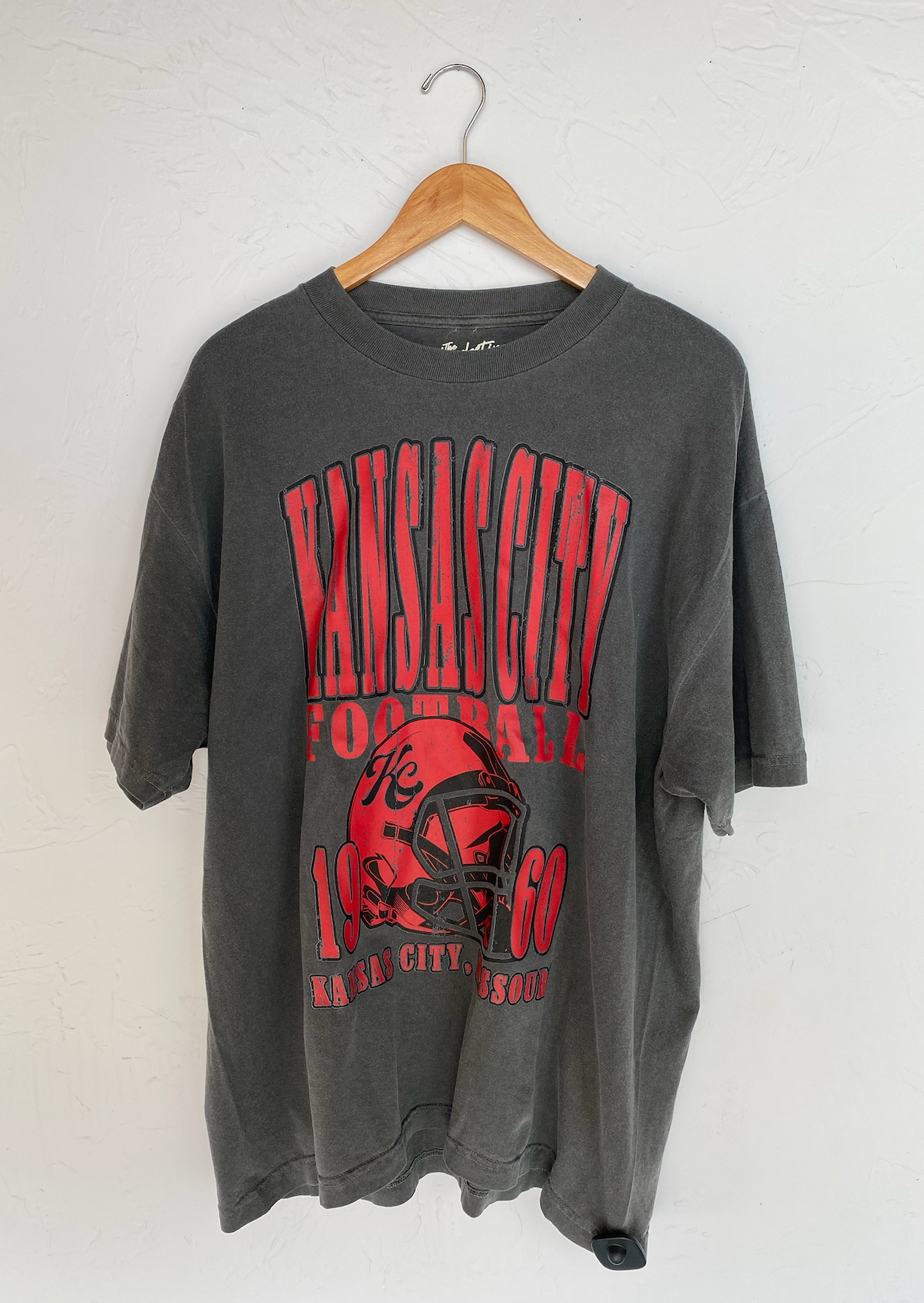 KC Football Oversized T-shirt Grey