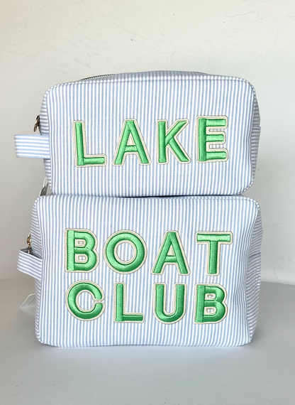 Boat Club Seersucker XL Pouch