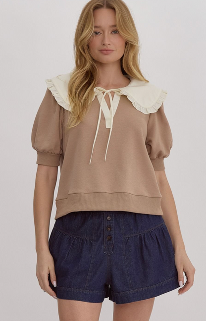 Peter Pan Collar Top