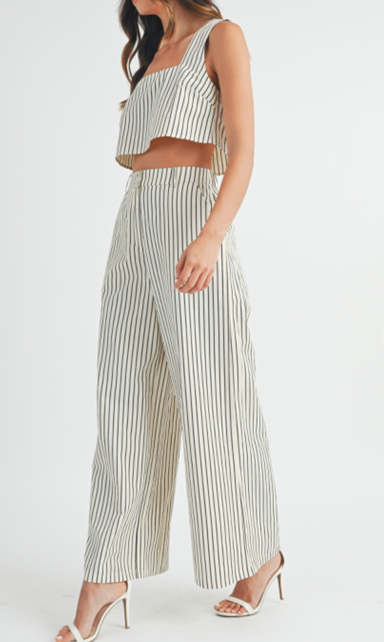 Stripe Tank & Pants Set of 2